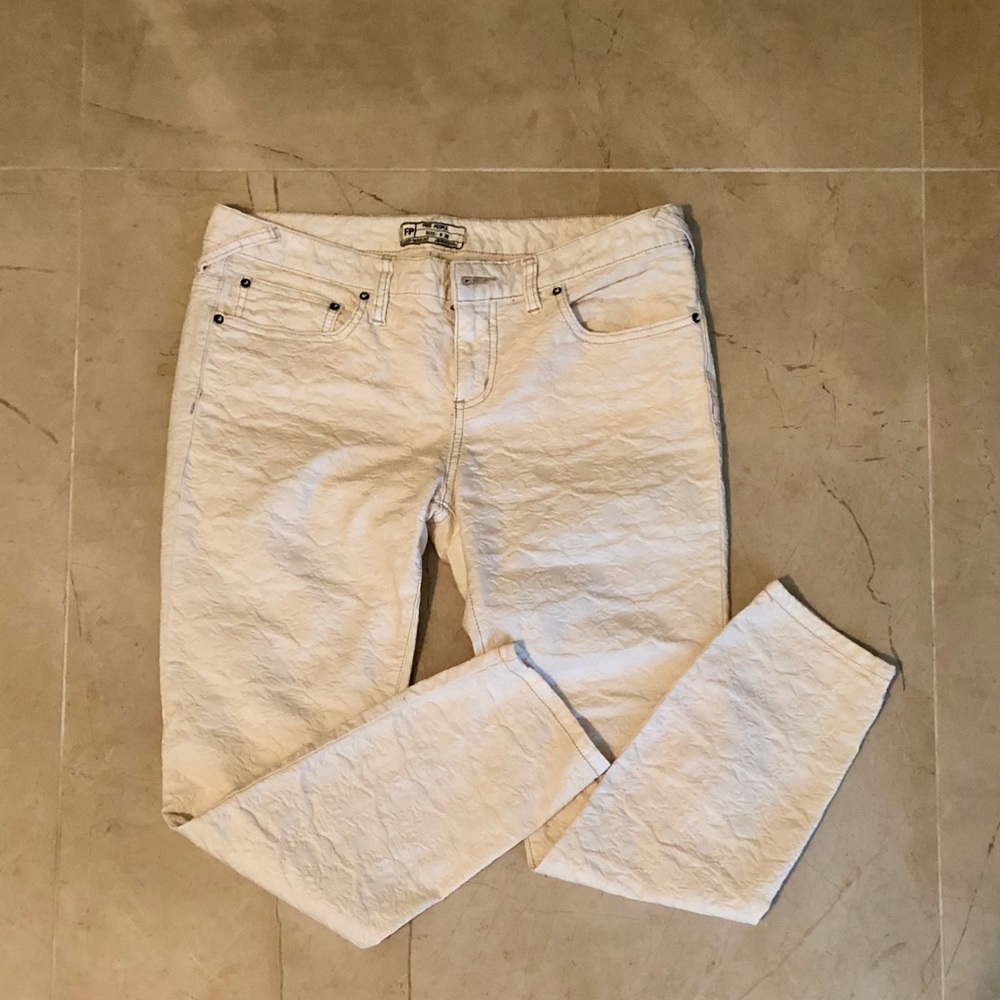 Free People Embossed Jeans